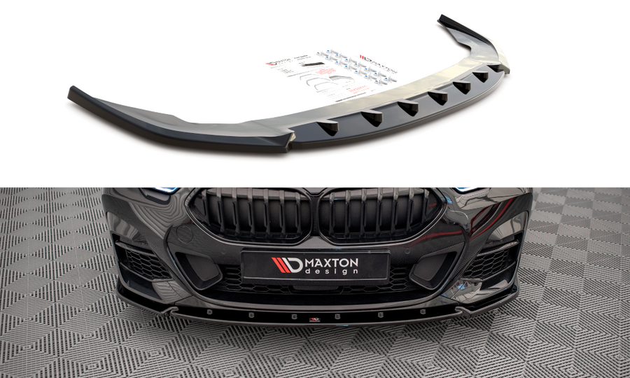 Maxton Design BM-2-44-MPACK-FD2T Front Splitter V.2 BMW Series 2 Gran Coupe M-Pack / M235i F44 | ML Performance UK Car Parts