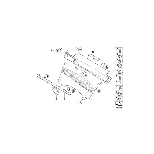 Genuine BMW 51439152826 E92 E92 Lateral Trim Panel Leather Rear Right PALLADIUMSILBER (Inc.  & M3) | ML Performance UK Car Parts