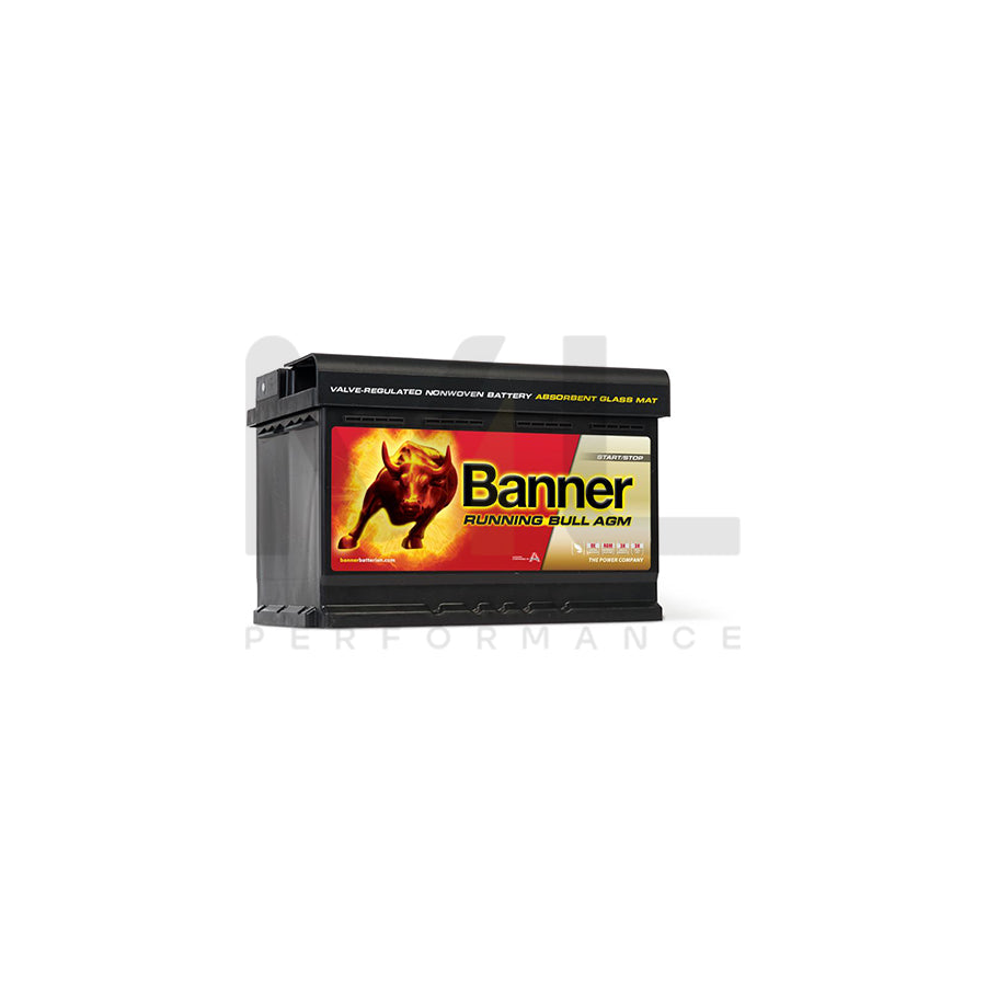 096 AGM Banner Running Bull Leakproof Car Battery (57001) | Car Batteries UK | ML Performance Car Parts