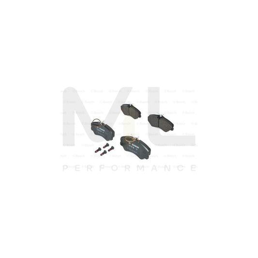 Bosch 0986460998 Brake Pad Set Incl. Wear Warning Contact, With Anti-Squeak Plate, With Bolts/Screws, With Mounting Manual BP564 | ML Performance Car Parts