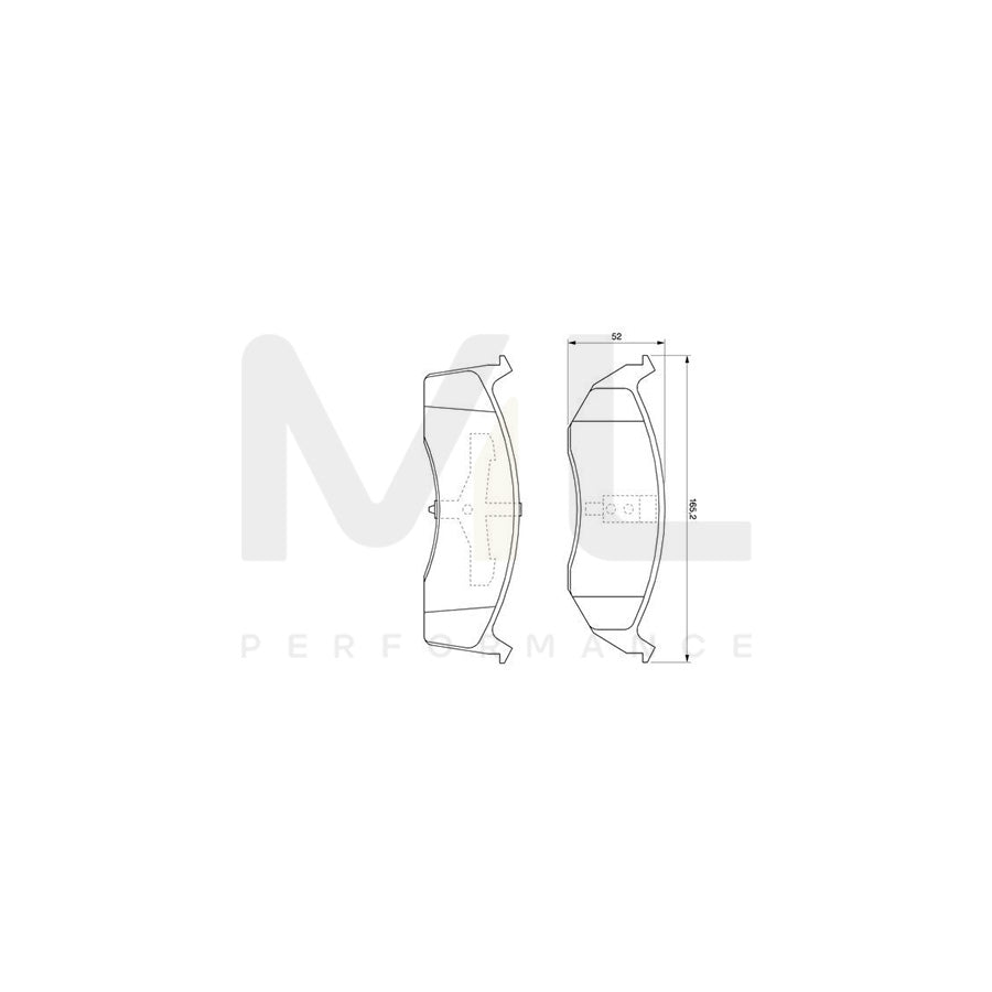 Bosch 0986424587 Brake Pad Set With Mounting Manual BP333 | ML Performance Car Parts