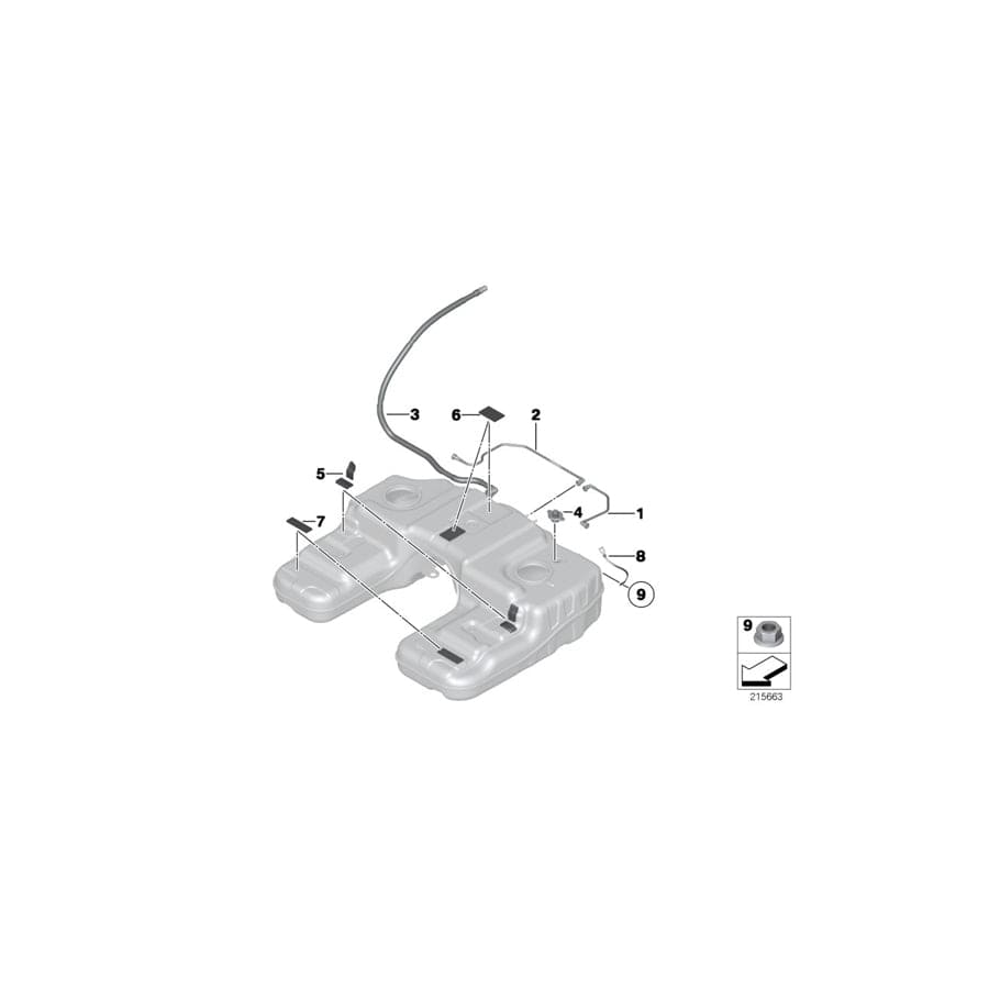 Genuine BMW 16111181428 F15 E72 Damping Strip (Inc. X5 40eX & Hybrid X6) | ML Performance UK Car Parts