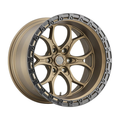 Weld W10600084475 Ledge 6 W106 Wheel 20x10 6x139.7 ET-18 BS4.75 Satin Bronze - Satin Black