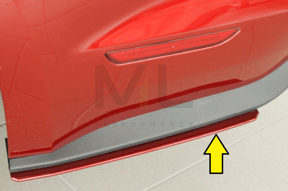 Rieger 00034253 Ford LAE Mustang 6 Rear Side Splitter 8 | ML Performance UK Car Parts