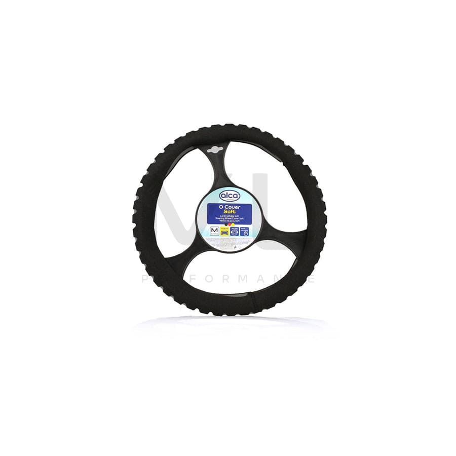 ALCA SOFT 596200 Steering wheel cover Grey, Ø: 37-39cm, PVC | ML Performance Car Parts