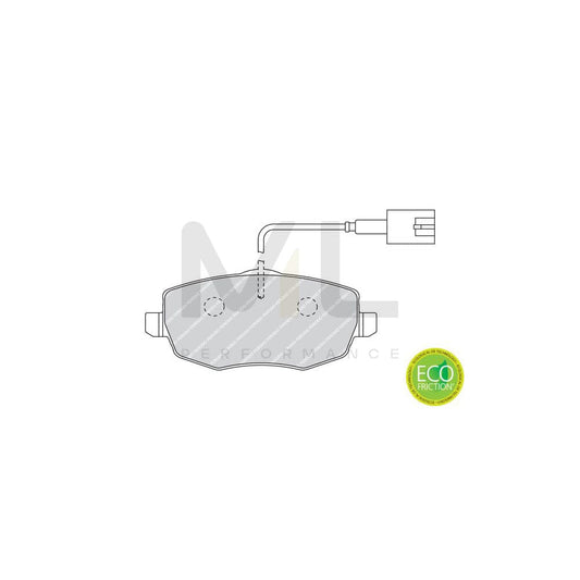 Ferodo Premier Eco Friction Fvr1780 Brake Pad Set Incl. Wear Warning Contact, With Brake Caliper Screws, With Accessories | ML Performance Car Parts