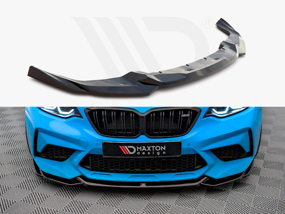 Maxton Design BM-2-87-M-COMP-FD1T Front Splitter V.1 BMW M2 Competition F87 (2018-2020) | ML Performance UK Car Parts