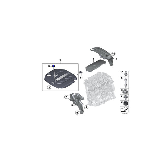 Genuine BMW 11148517816 F11 F06 F01 Spacer Bolt M8X17/M6X10 (Inc. 520dX, 435dX & 325d) | ML Performance UK Car Parts