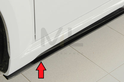 Rieger 00055181 Audi 8J-FV 8S Side Skirt Splitter (TT, TTS & TTRS) 8 | ML Performance UK Car Parts
