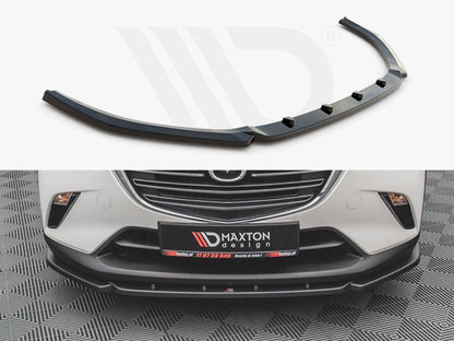 Maxton Design MA-CX-3-1F-FD1T Front Splitter V2 Mazda CX-3 (2015-) | ML Performance UK Car Parts