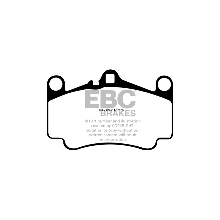 EBC PLK1085 Porsche 911 (997) Yellowstuff Pads and Brake Line Performance Pack - Brembo Caliper 2 | ML Performance UK Car Parts