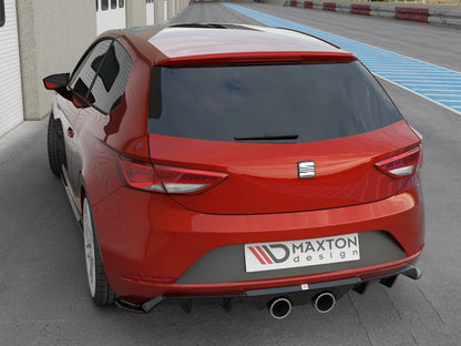 Maxton Design Seat Leon MK3 Cupra Facelift (2017-) Rear Valance V.2