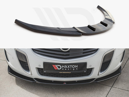 Maxton Design OP-IS-1F-OPC-FD2T Front Splitter V2 Opel/vauxhall Insignia MK1 VXR/OPC Facelift (2013-2017) | ML Performance UK Car Parts