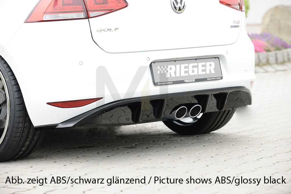 Rieger 00099172 VW Mk7 Golf Rear Diffuser 1 | ML Performance UK Car Parts