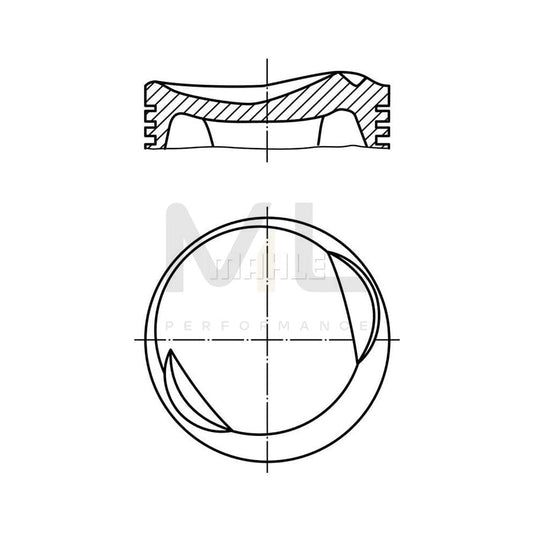 MAHLE ORIGINAL 081 16 01 Piston for BMW 5 Saloon (E28) 84,25 mm, without cooling duct | ML Performance Car Parts