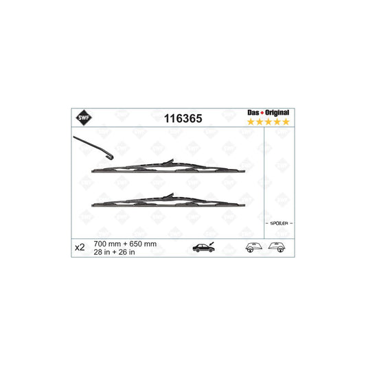 Swf Original Spoiler 116365 Wiper Blade | ML Performance UK Car Parts