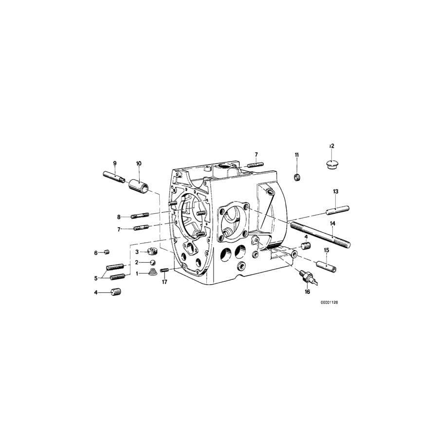 Genuine BMW 11111265195 Stud Bolt M10X297 (Inc. A10 B08, R 100 GS & R 75 ) | ML Performance UK Car Parts