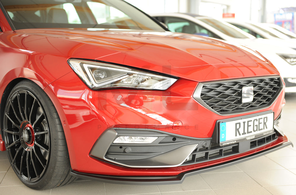 Rieger 00027050 SEAT Leon KL Front Splitter 5 | ML Performance UK Car Parts