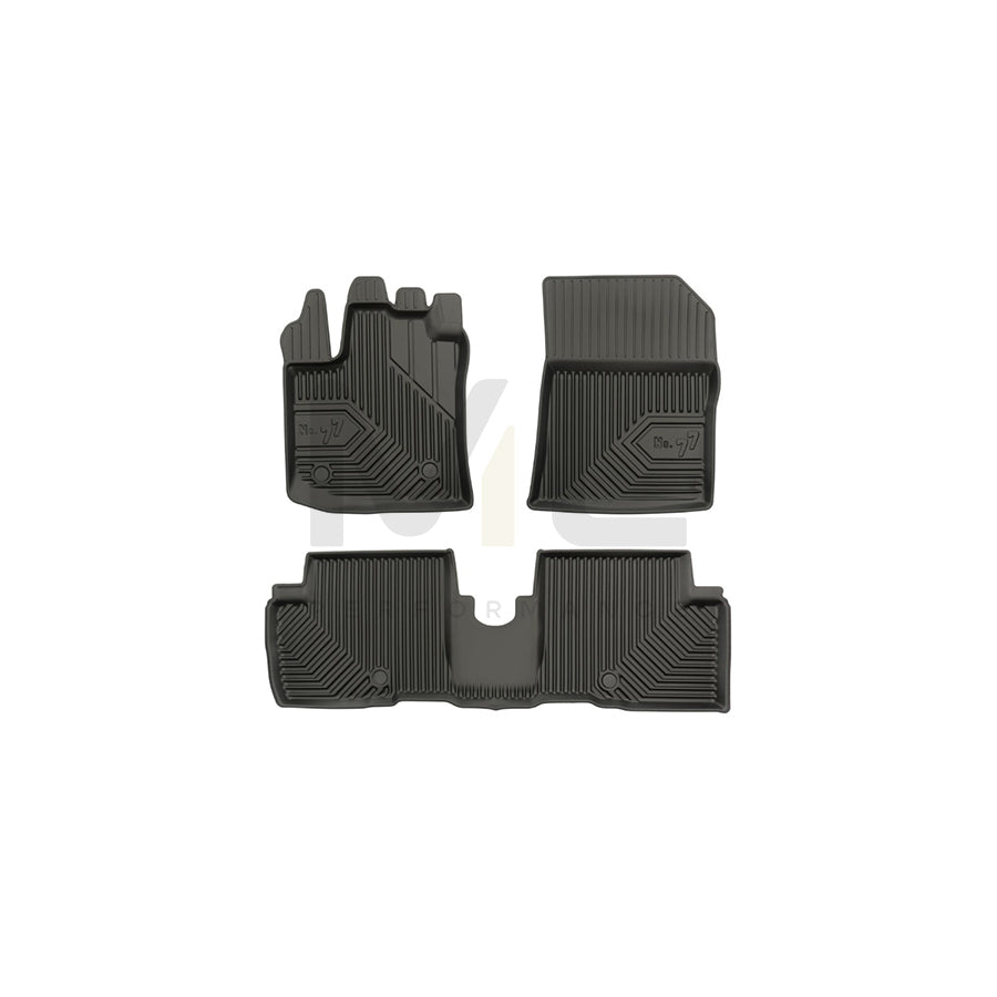 FROGUM Tailored, No.77 77408197 Floor mat set for DACIA Lodgy (JS_) Elastomer, Front and Rear, Quantity: 3, Black | ML Performance Car Parts