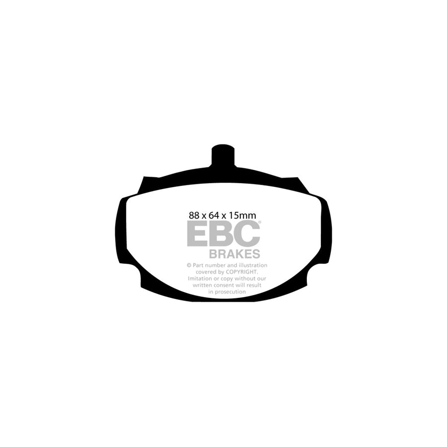 EBC DP4107R Gilbern Hillman Triumph Vauxhall Yellowstuff Front Brake Pads 2 | ML Performance UK Car Parts