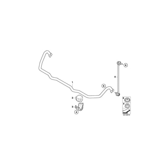 Genuine BMW 31306781550 E60 E61 Right Swing Support (Inc. 525xi, 530xi & 528xi) | ML Performance UK Car Parts