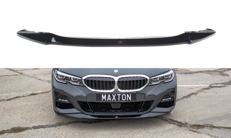 Maxton Design BM-3-20-MPACK-FD1T Front Splitter V.1 BMW Series 3 G20 M-Pack | ML Performance UK Car Parts