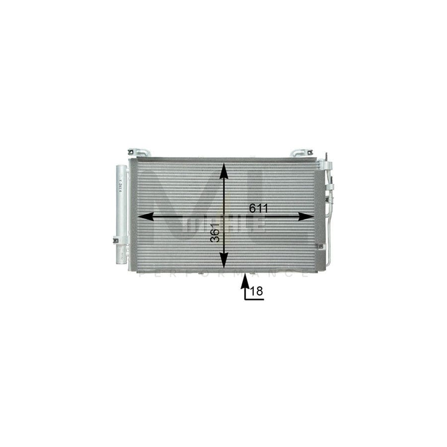 MAHLE ORIGINAL AC 391 000P Air conditioning condenser for HYUNDAI Matrix (FC) with dryer | ML Performance Car Parts