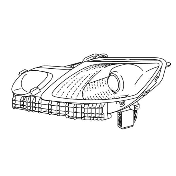 Genuine Lexus 81185-30D90 GS Phase 3 N/S Front Headlamp