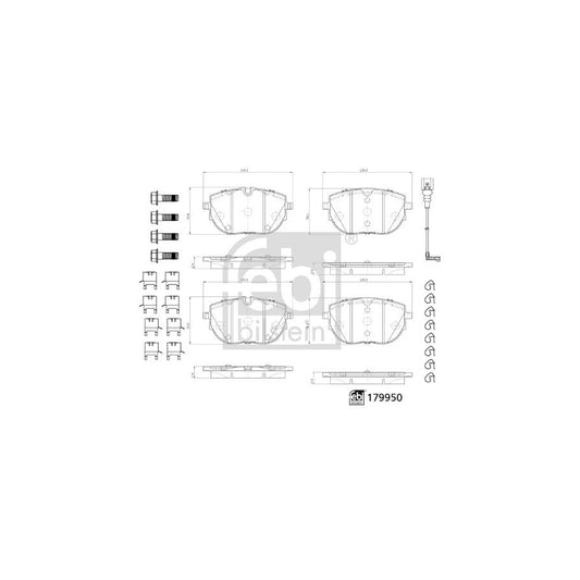 Febi Bilstein 179950 Brake Pad Set