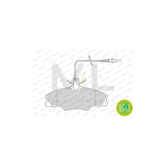 Ferodo Fdb1521W Brake Pad Set Premier, With Acoustic Wear Warning, With Brake Caliper Screws, With Accessories | ML Performance Car Parts