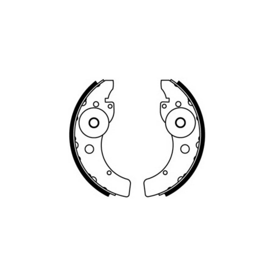 ABE C00017ABE Brake Shoe Set