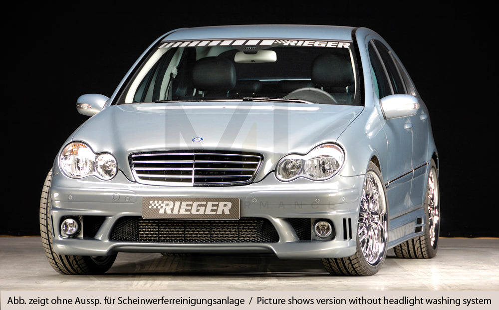 Rieger 00025204 Mercedes-Benz W203 C-Class Front Bumper 5 | ML Performance UK Car Parts