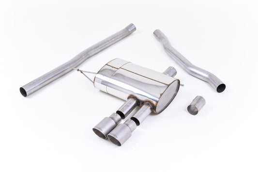 MillTek SSXM422 Mini F56 Cooper S Non-Resonated Cat-Back Exhaust with Titanium Tips