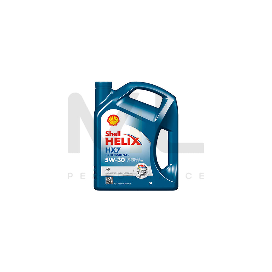 Shell Helix HX7 Professional AF Engine Oil - 5W-30 - 5Ltr Engine Oil ML Performance UK ML Car Parts