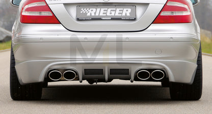 Rieger 00071019 Mercedes-Benz W209 CLK Rear Diffuser 3 | ML Performance UK Car Parts