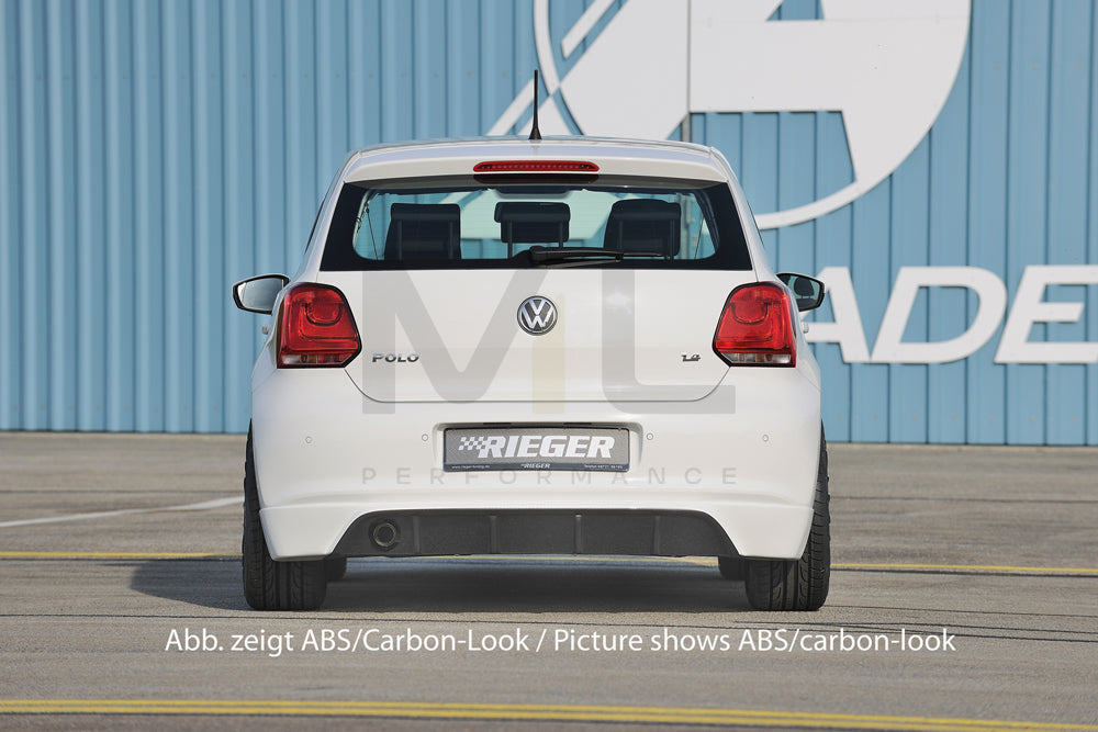 Rieger 00047206 VW 6R Polo Mk6 Rear Diffuser 4 | ML Performance UK Car Parts