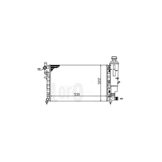 Abakus 0090170037 Engine Radiator For Citroën Saxo Hatchback | ML Performance UK