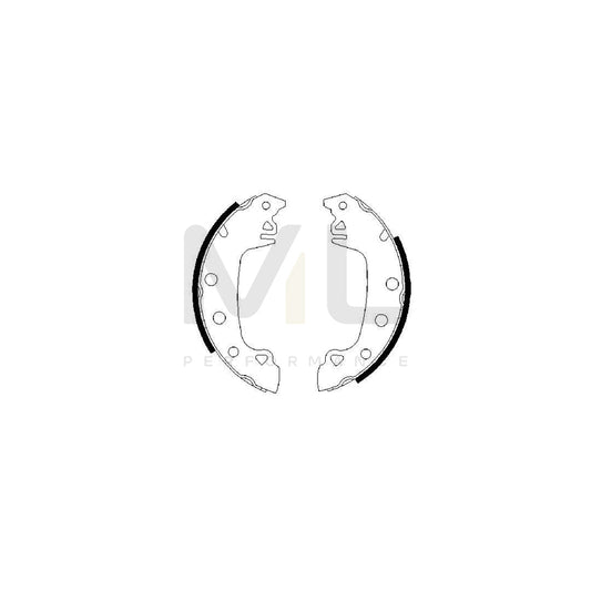 BOSCH 0 986 487 541 Brake Shoe Set | ML Performance Car Parts