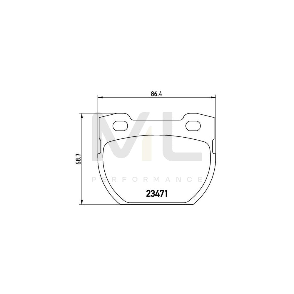 Brembo P 44 007 Brake Pad Set For Land Rover Defender Excl. Wear Warning Contact | ML Performance Car Parts