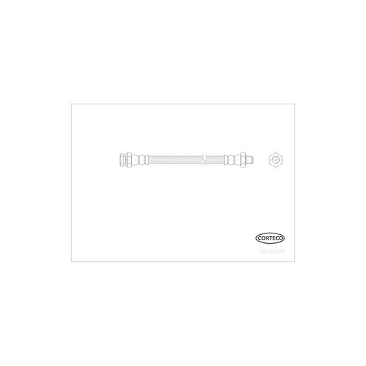 Corteco 19036286 Brake Hose For Nissan Pick Up (D21) | ML Performance UK