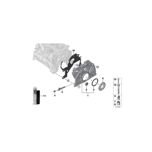 Genuine BMW 11148591633 F06 F13 F01 Timing Case Cover (Inc. 740d, 730d & 640dX) | ML Performance UK Car Parts