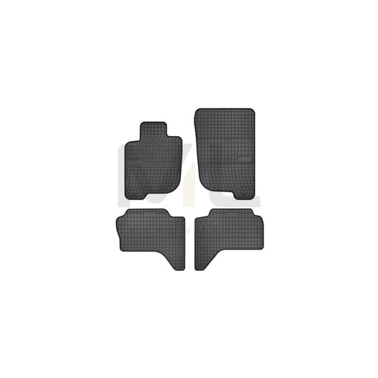 FROGUM Tailored 0483 Floor mat set for MITSUBISHI L200 / Triton IV Pickup (KA, KB) Elastomer, Front and Rear, Quantity: 4, Black | ML Performance Car Parts