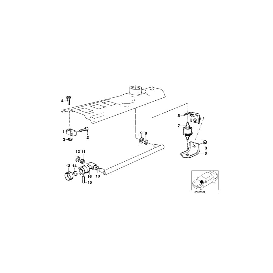 Genuine BMW 25111204422 E30 E28 E21 Stop Buffer (Inc. 635CSi, 628CSi & 320i) | ML Performance UK Car Parts