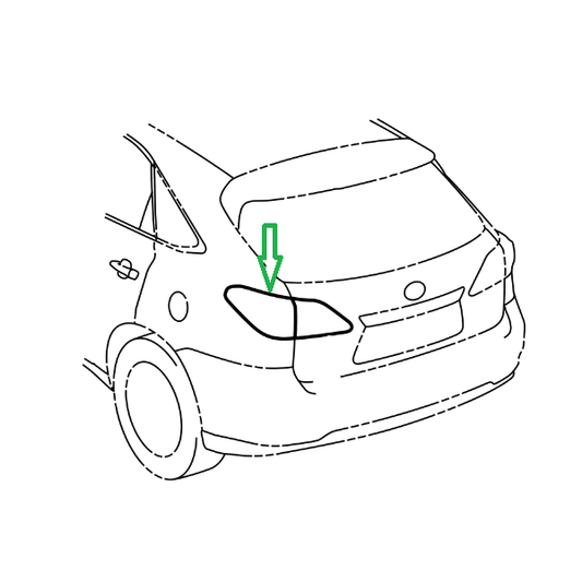 Genuine Lexus 81551-48310 RX Phase 3 O/S Outer Rear Light