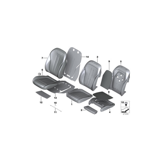 Genuine BMW 52107320358 F15 F16 Heater Element For Sport Seat (Inc. X5 25dX, X5 35iX & X5 35i) | ML Performance UK
