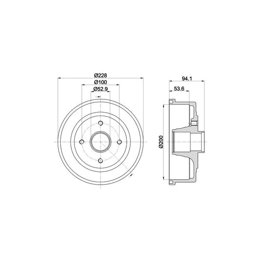 Hella 8MV 376 791-341 Fan Clutch For Toyota Land Cruiser Prado 90 (J90)