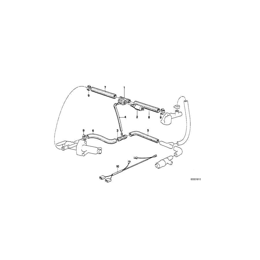Genuine BMW 11611288037 E30 E28 Hose (Inc. 518i, 316i & 318i) | ML Performance UK Car Parts