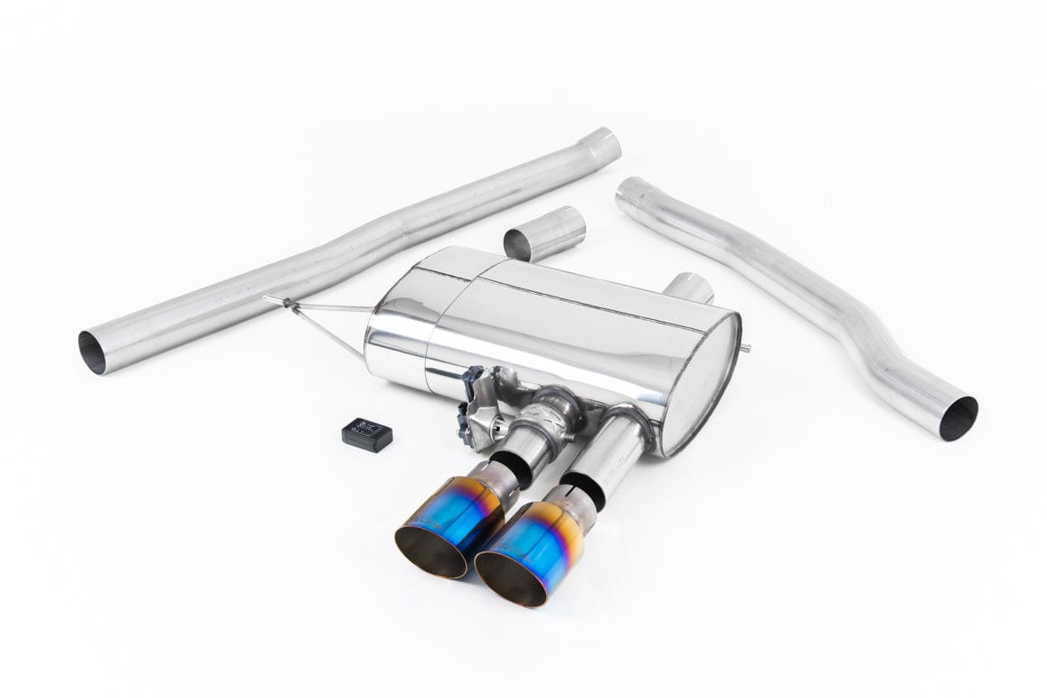 MillTek SSXM438 Mini F56 Cooper S ValveSonic Non-Resonated Cat-Back with Burnt Titanium Tips