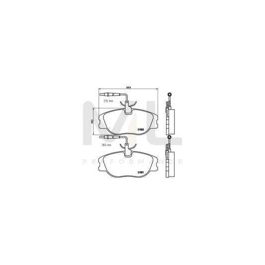 Brembo P 23 061 Brake Pad Set With Brake Caliper Screws | ML Performance Car Parts