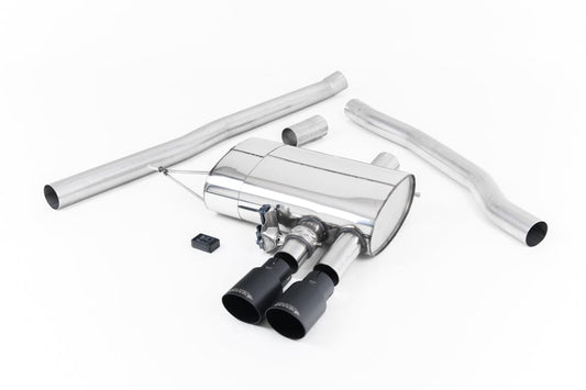 MillTek SSXM436 Mini F56 Cooper S ValveSonic Non-Resonated Cat-Back with Cerakote Black Tips